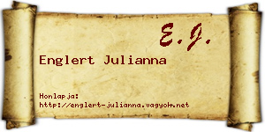 Englert Julianna névjegykártya